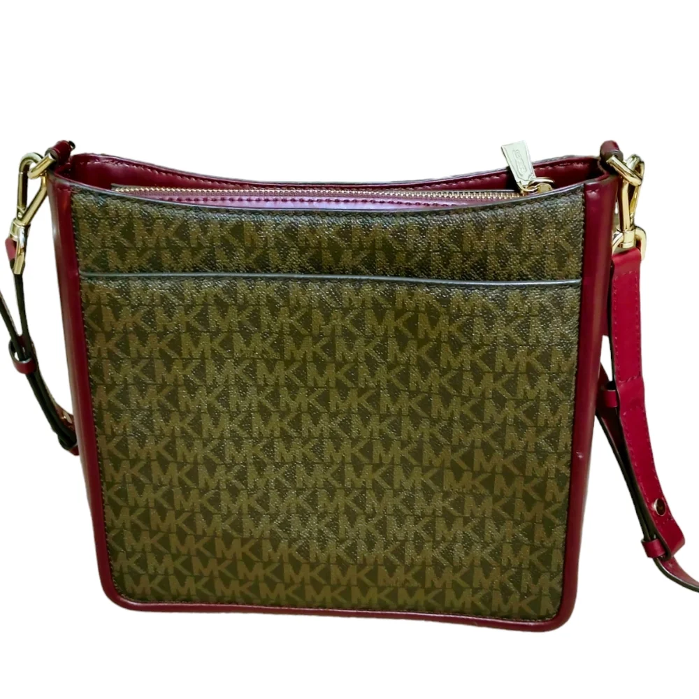 Michael Kors Gloria Signature MK Printed Crossbody Bag - Picture 13 of 16